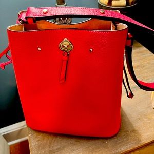 Authenticity Kate Spade Large Bucket Bag in Dark Watermelon Pink